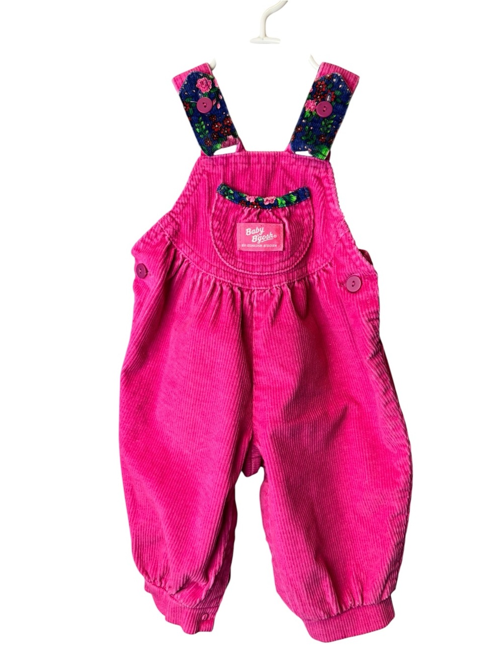 Vintage Baby B’Gosh Osh Kosh Pink Corduroy Overall 12M